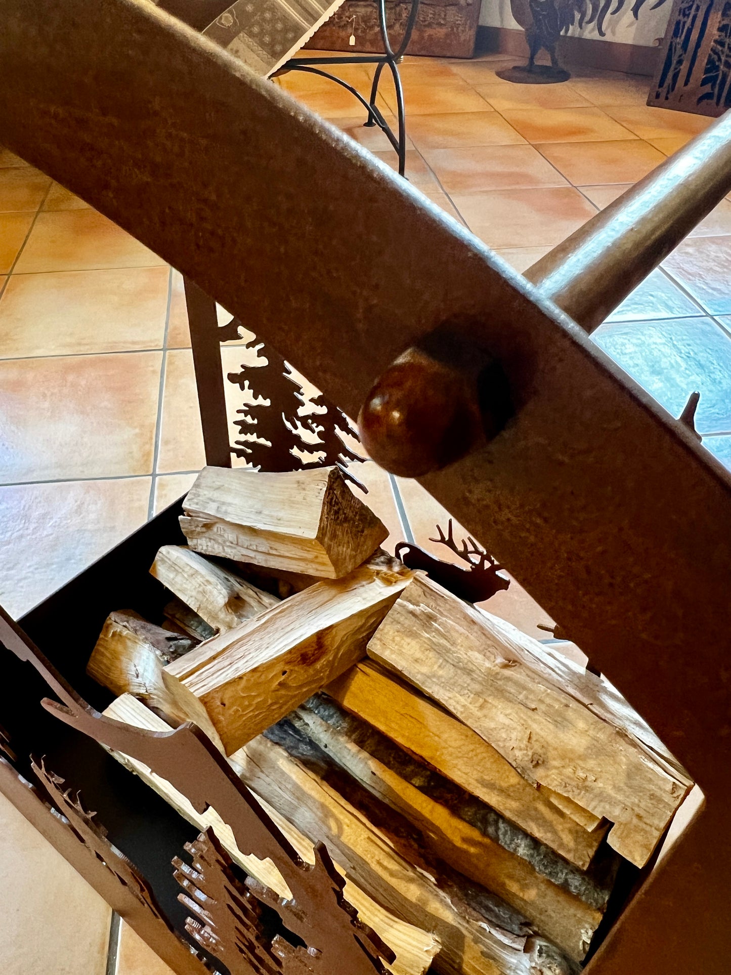 Portalegna cervi e alberi