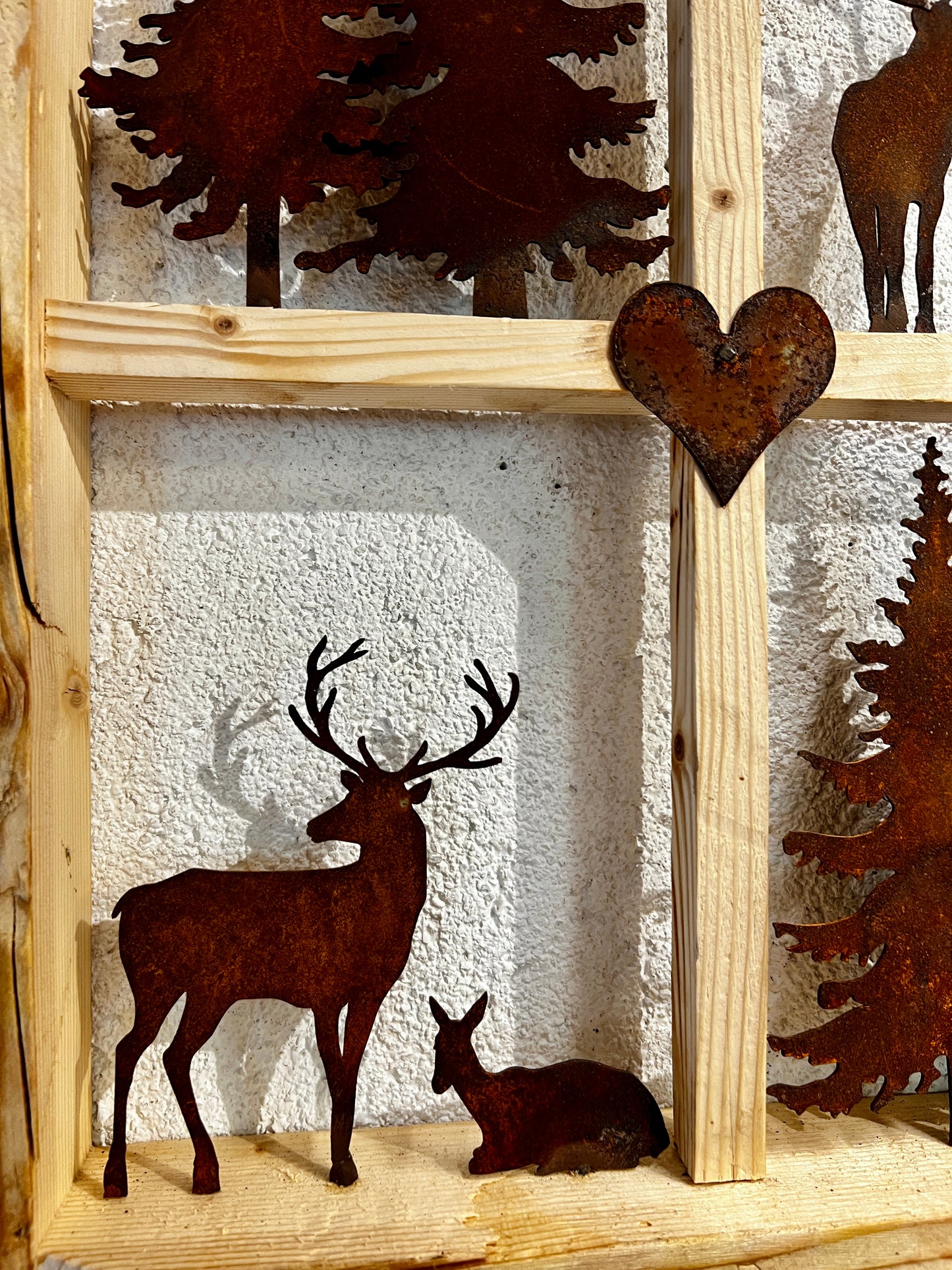 Finestra animali Corten