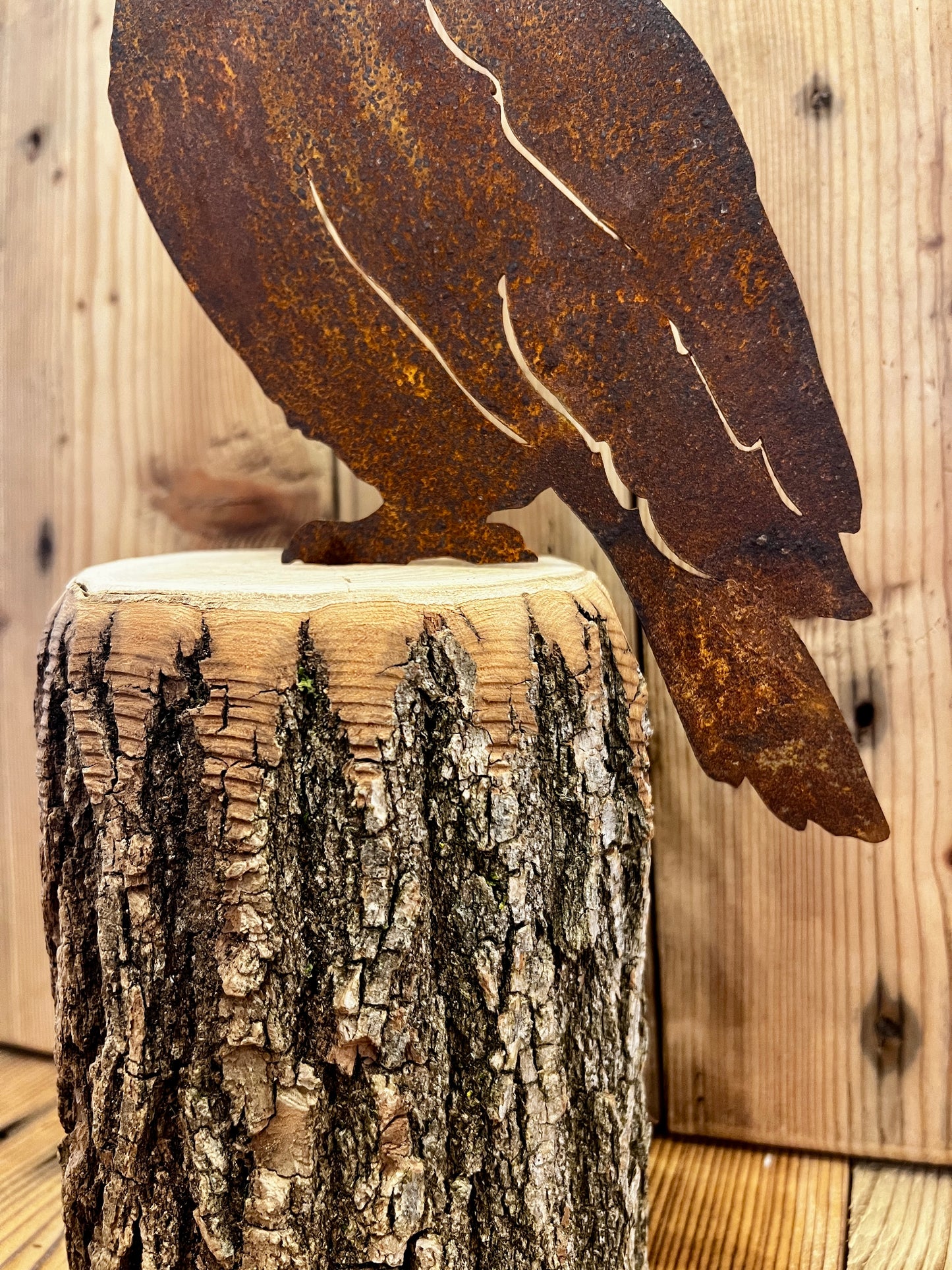 Gufo su tronco (grande)