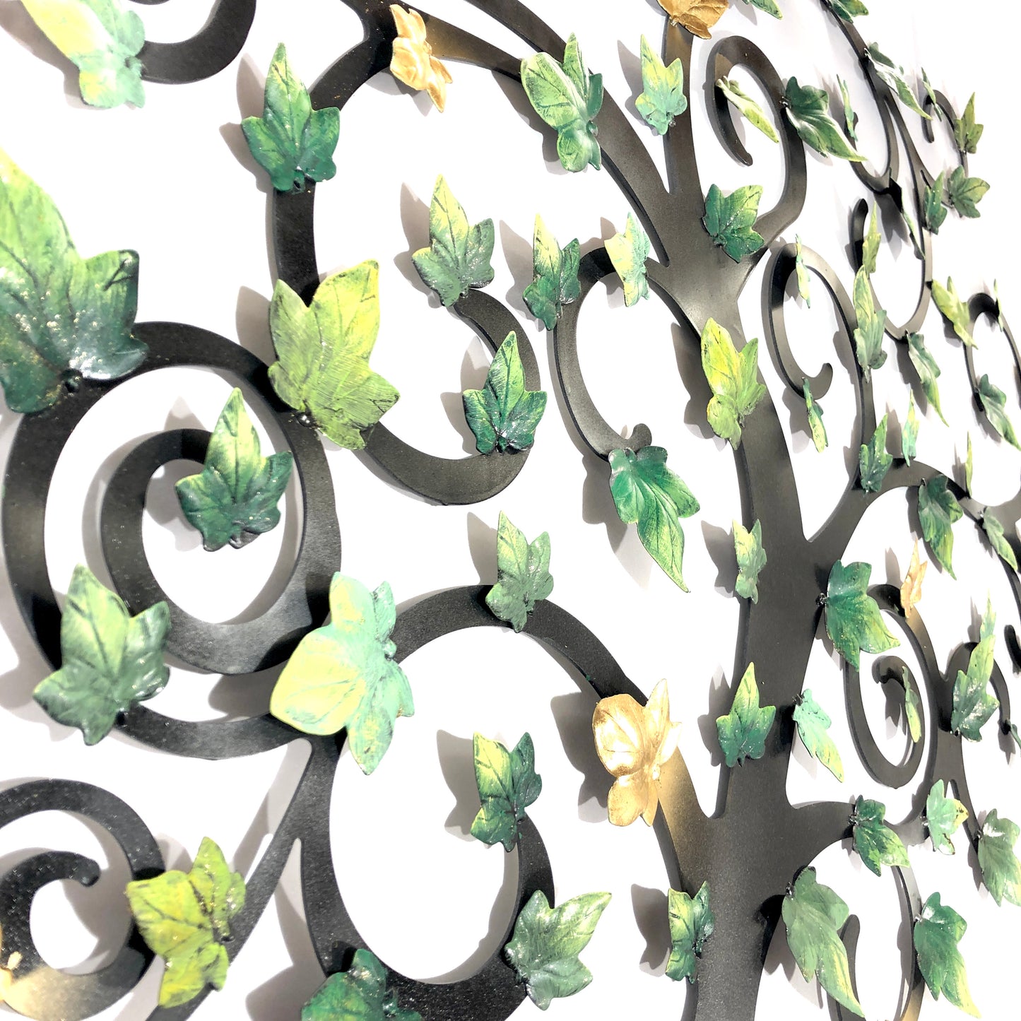 Tree of life with green ivy leaves