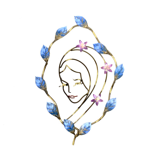 Viso di Madonna da parete