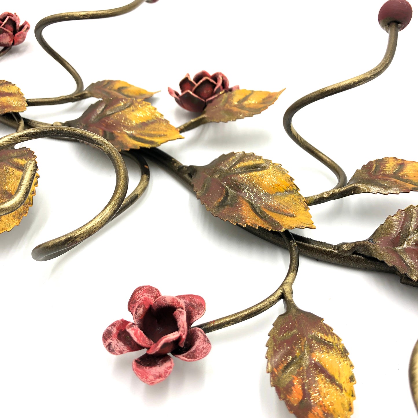 Coat rack with roses