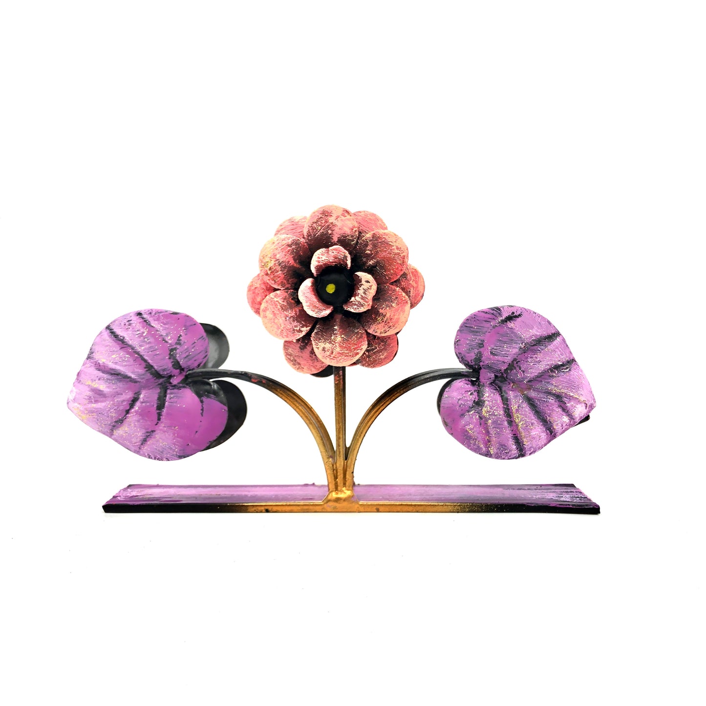Napkin holder with flower