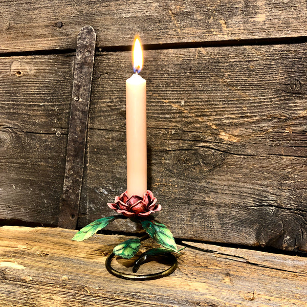 Set da 2 porta candela con rosellina