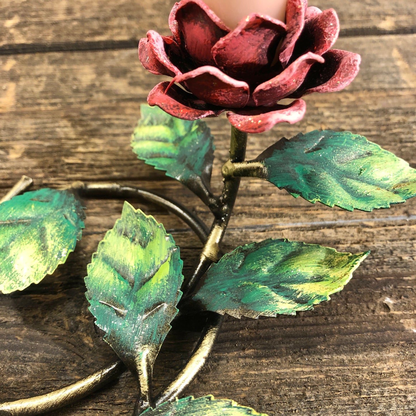 Small candlestick with two candles