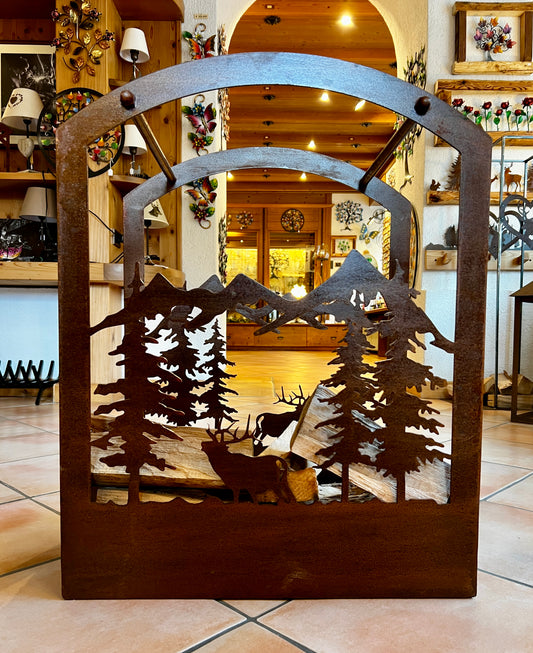 Portalegna cervi e alberi