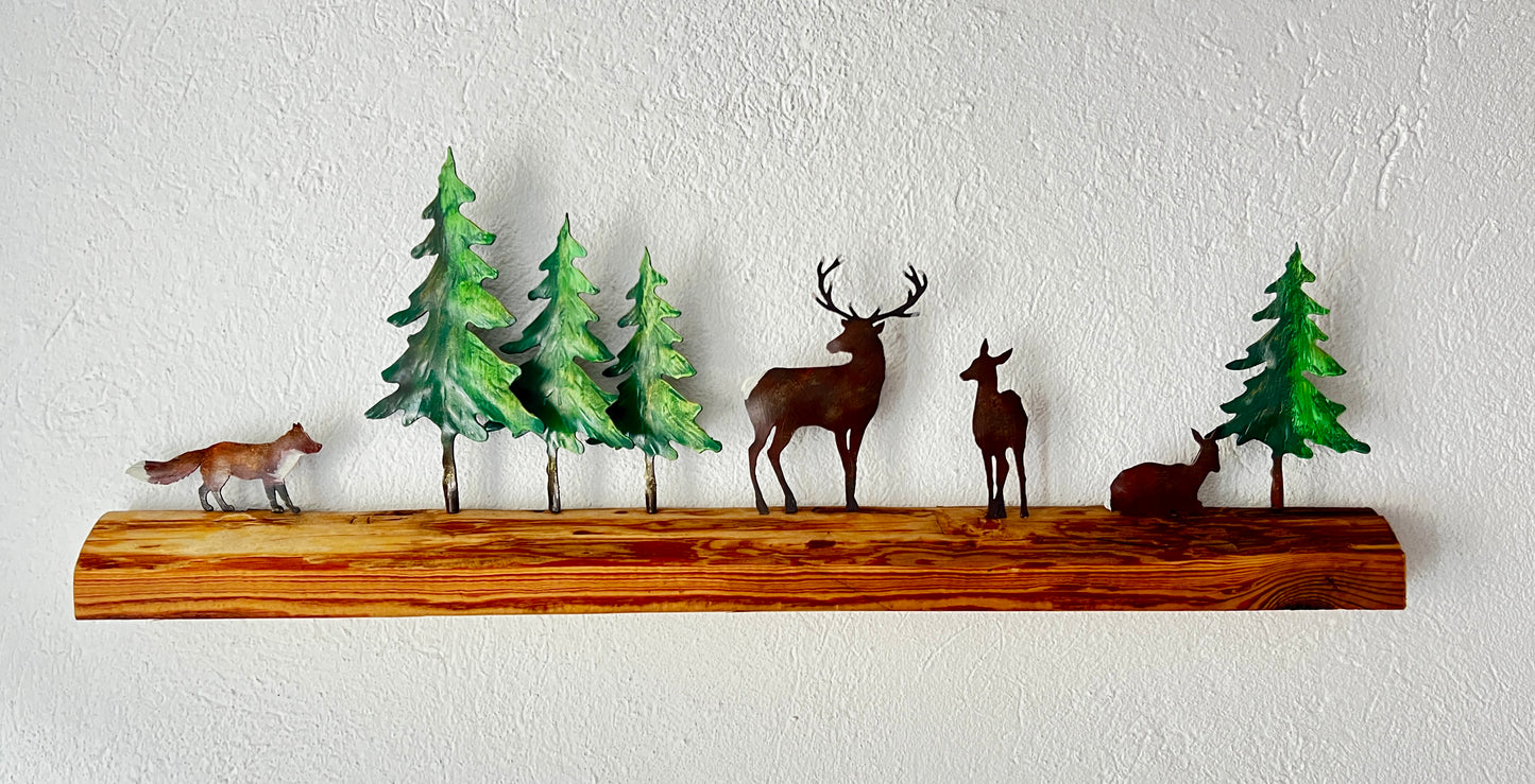 Decorazione con animali del bosco
