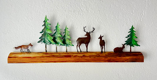 Decorazione con animali del bosco