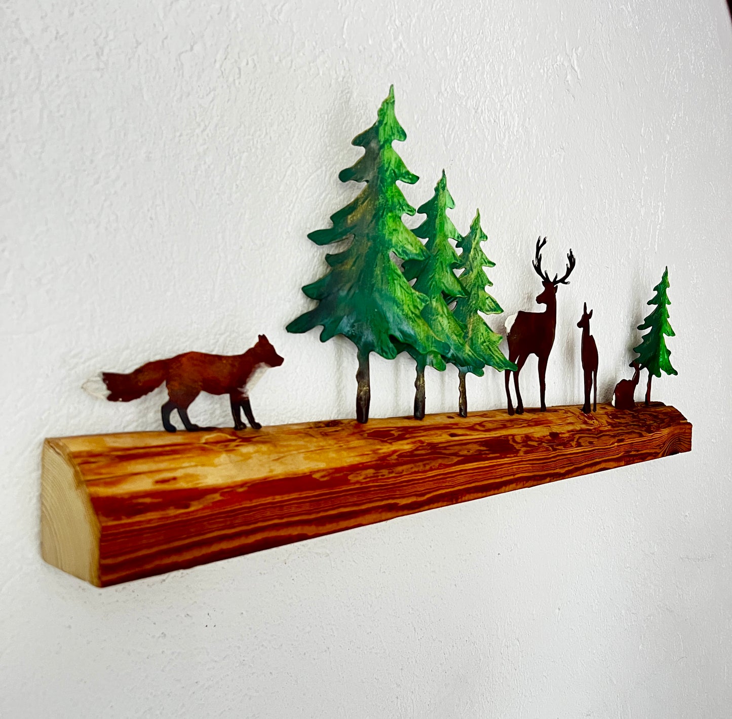 Decorazione con animali del bosco