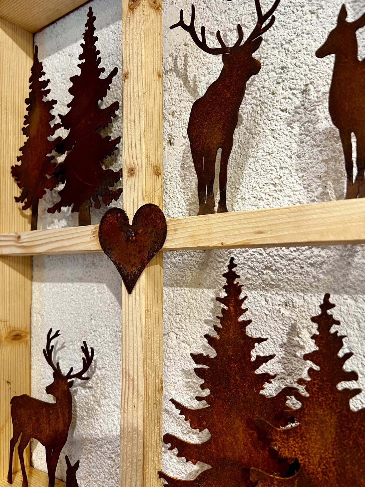 Finestra animali Corten