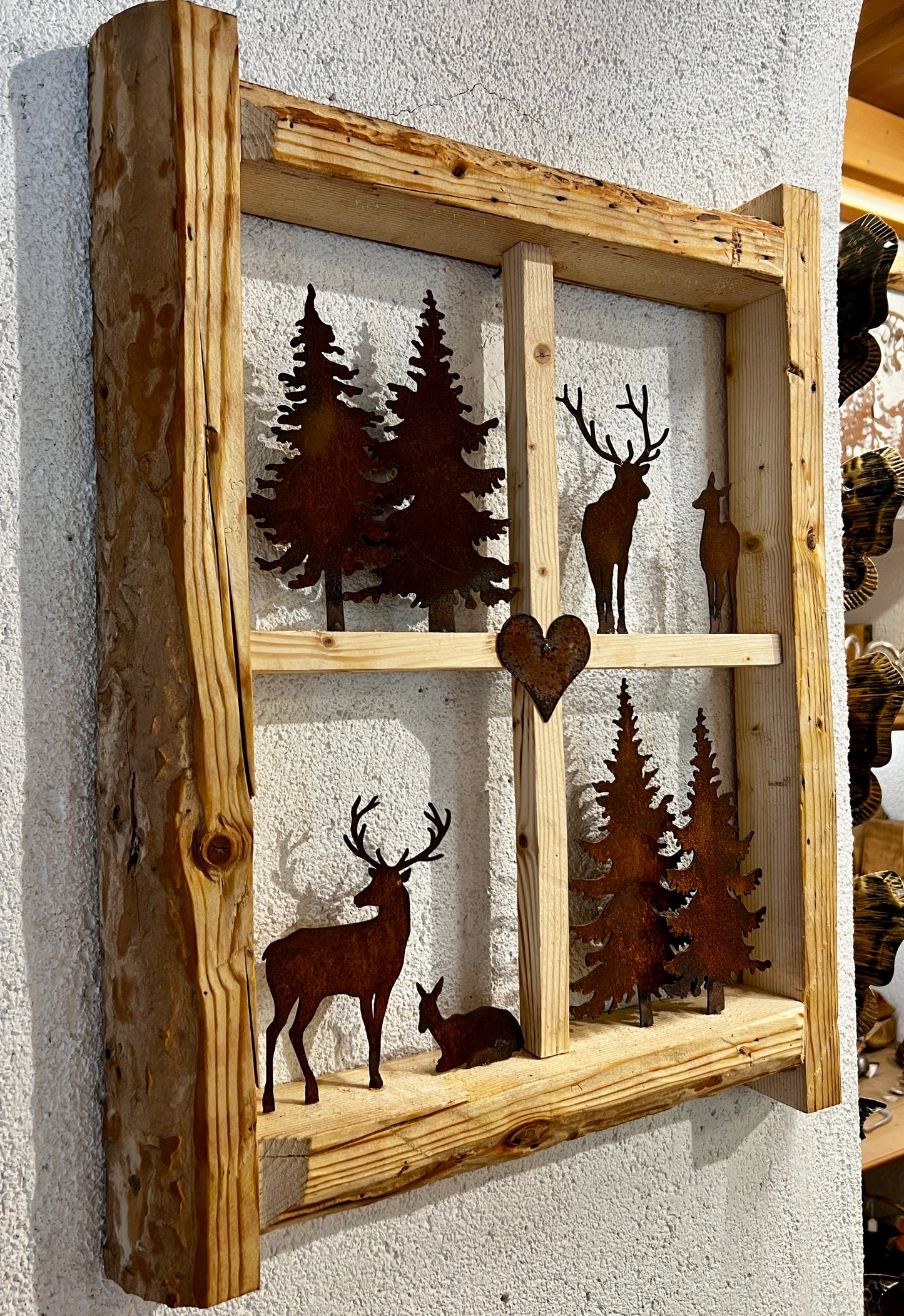 Finestra animali Corten
