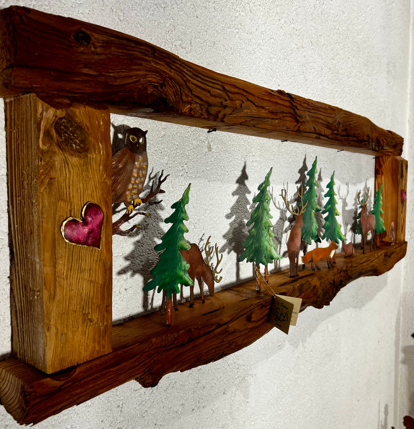 Cornice con animali del bosco