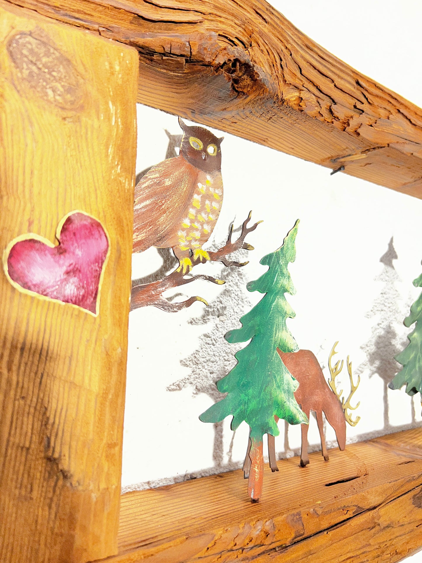 Cornice con animali del bosco