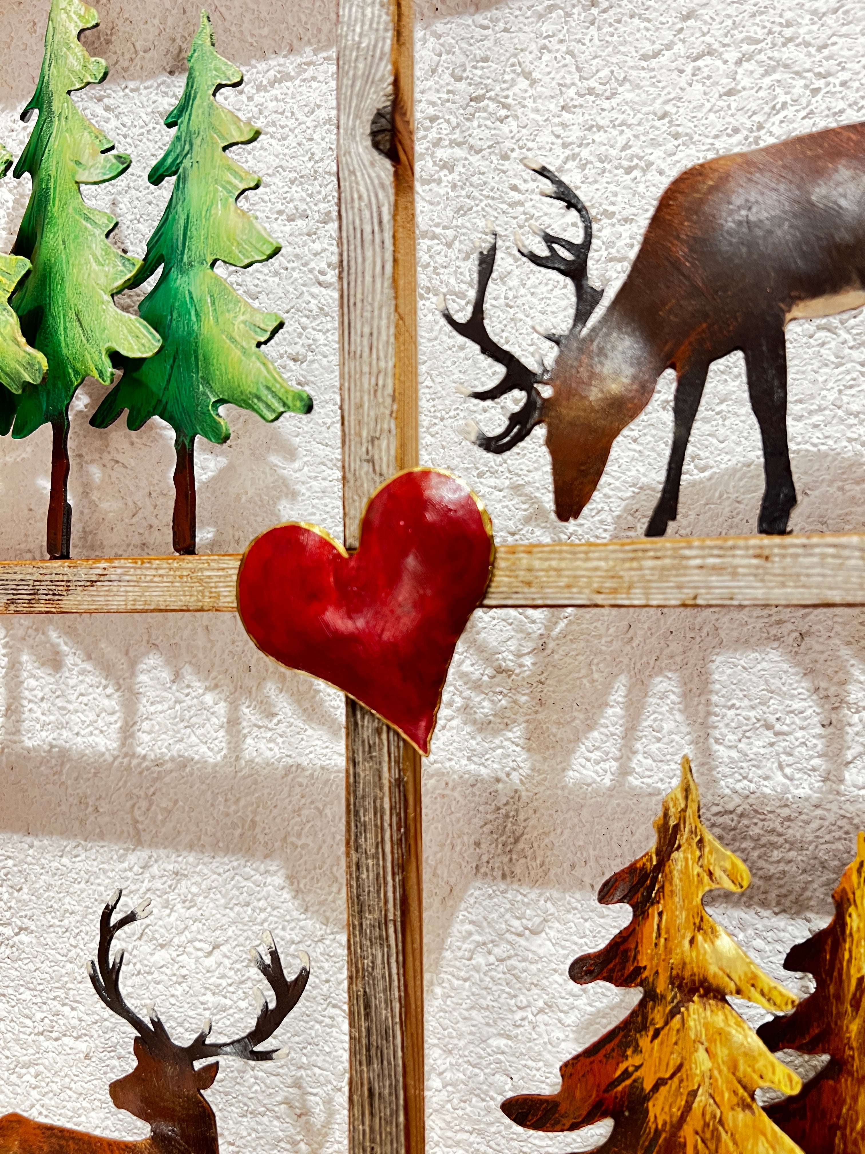 WUTL Portafoto 4 Aperture In Legno Con Vero Vetro | Cornice Cernierata Marrone | Regalo Famiglia