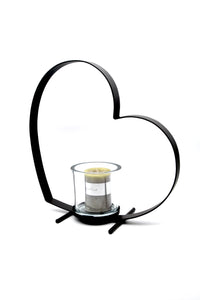 Portacandela a forma di cuore