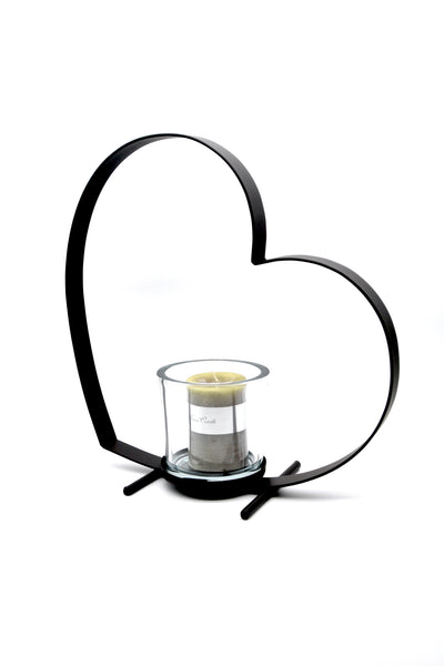 Portacandela a forma di cuore