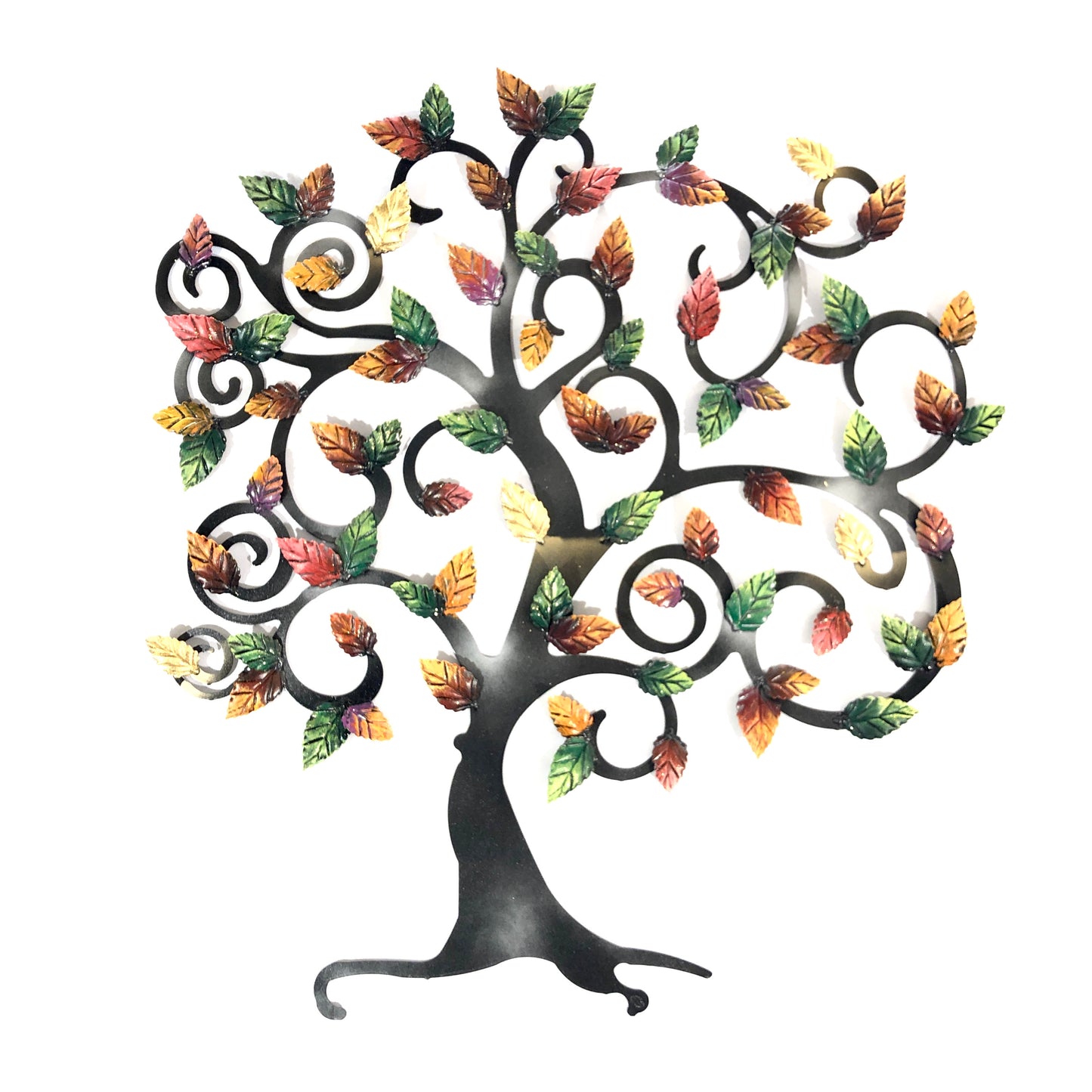 Tree of life with autumn and green beech leaves