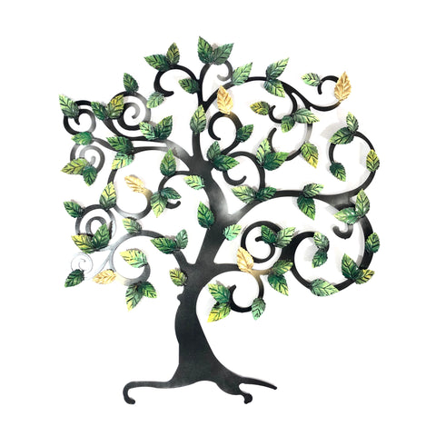 Albero della vita con foglie di faggio verdi