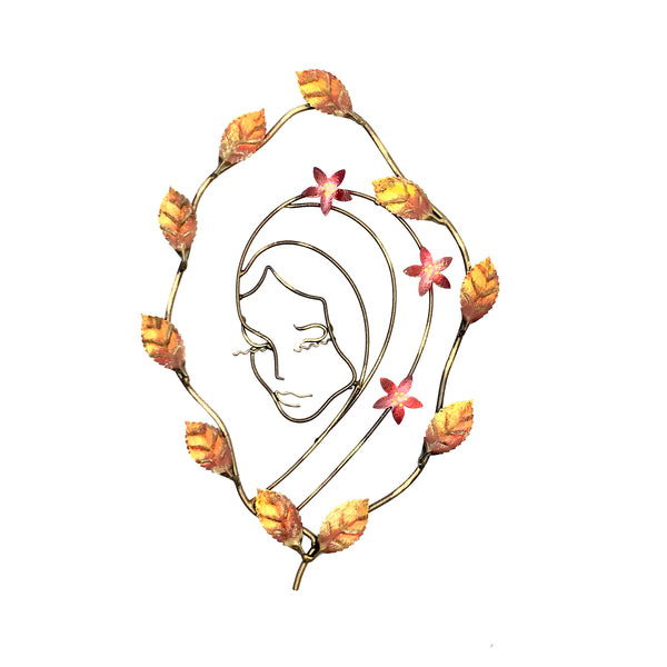 Viso di Madonna da parete