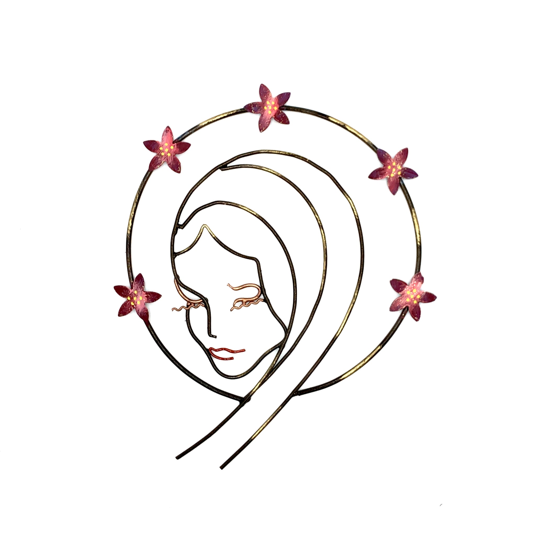Viso di Madonna da parete