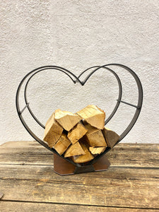 Porta legna a cuore