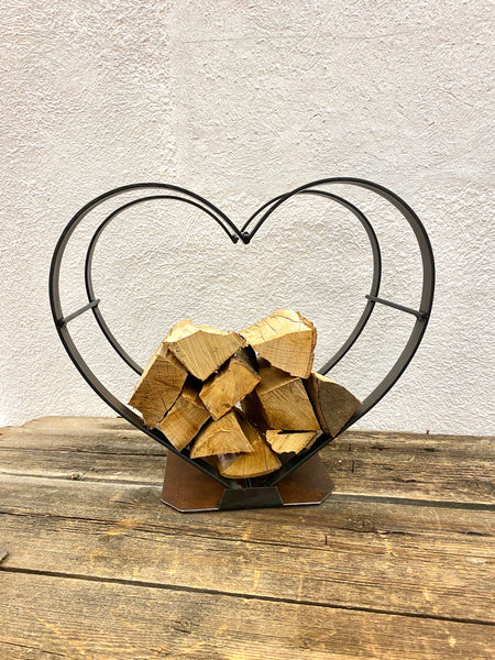 Porta legna a cuore