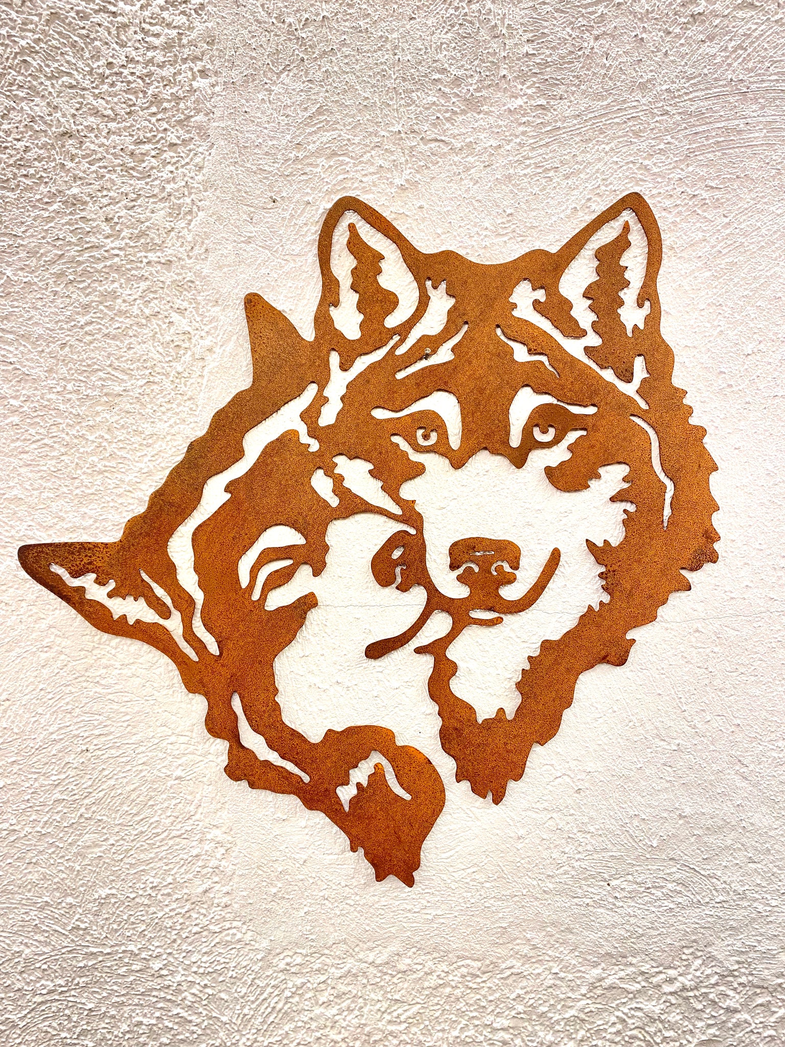 Coppia di Husky in corten