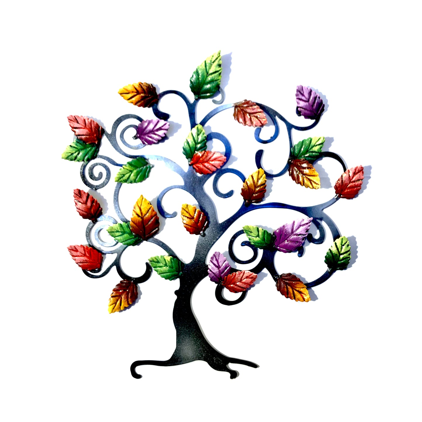 Tree of life with autumn and green beech leaves