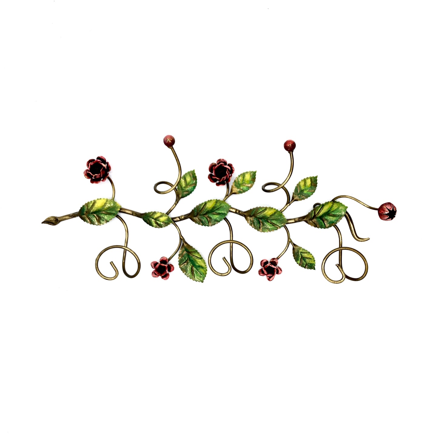 Coat rack with roses
