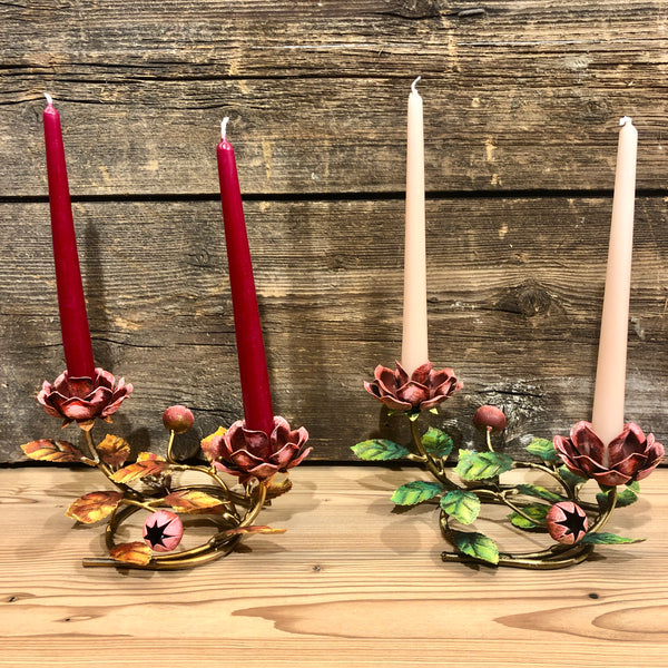 Candeliere grande con due candele