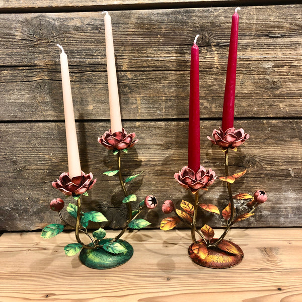 Candeliere grande con due candele