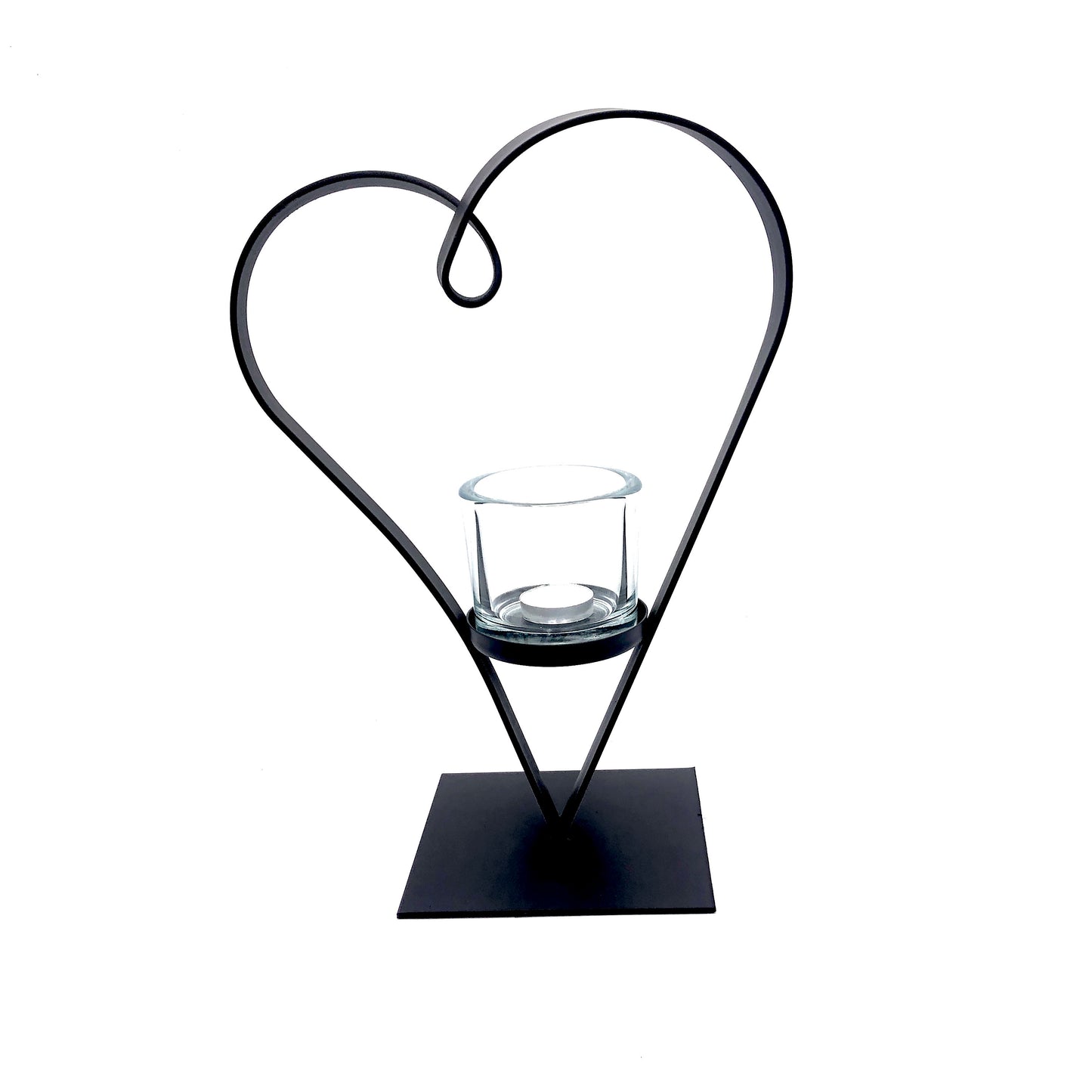 Portacandela a forma di cuore