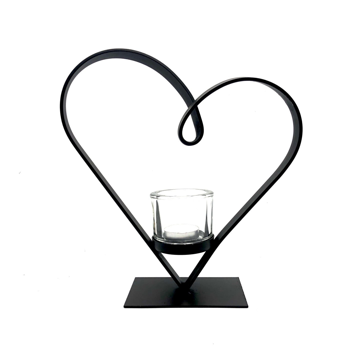 Portacandela a forma di cuore