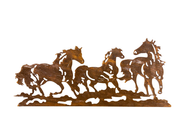 Cavalli in corten