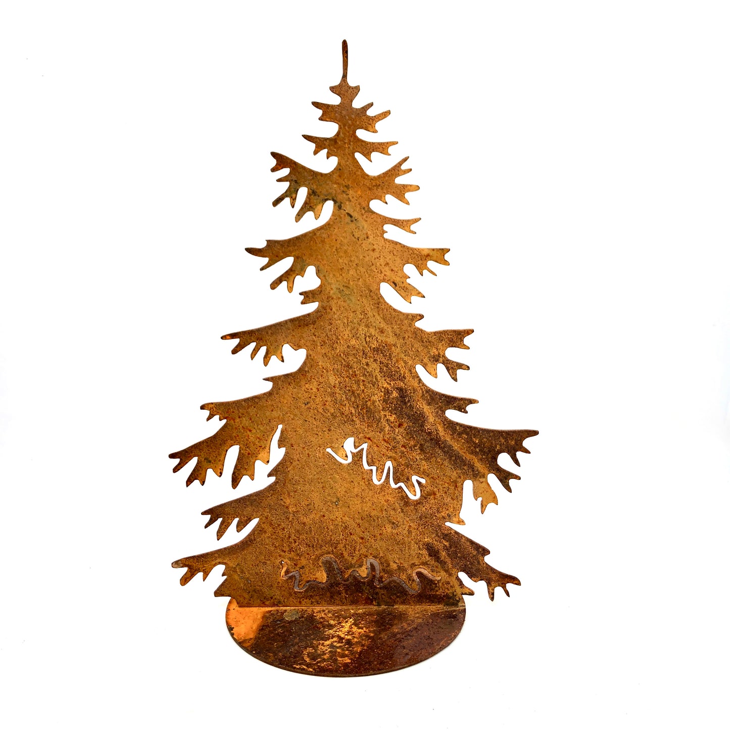 Perforated Corten fir trees