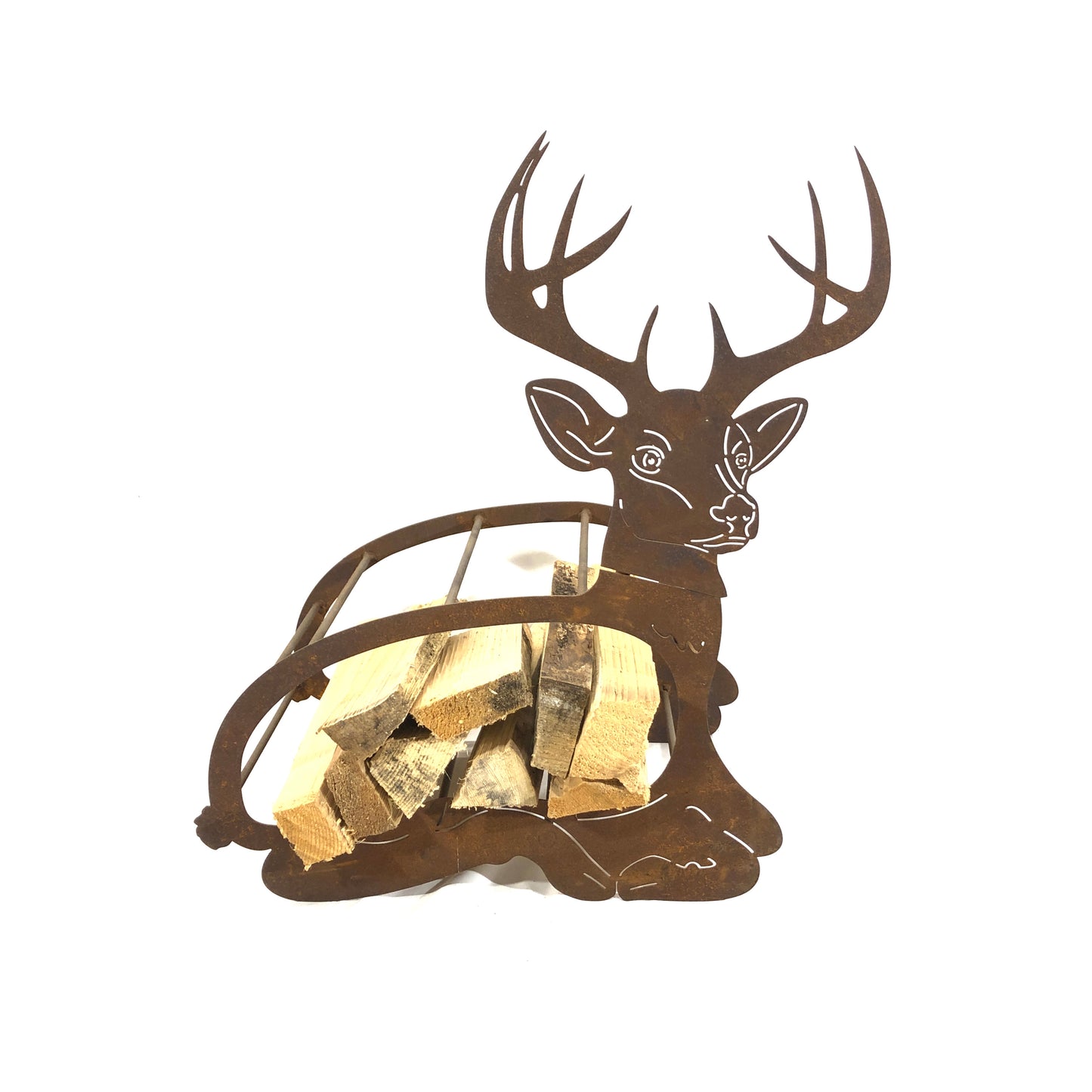 Deer shaped log holder