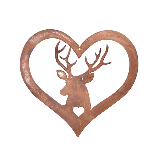 Cuore con cervo