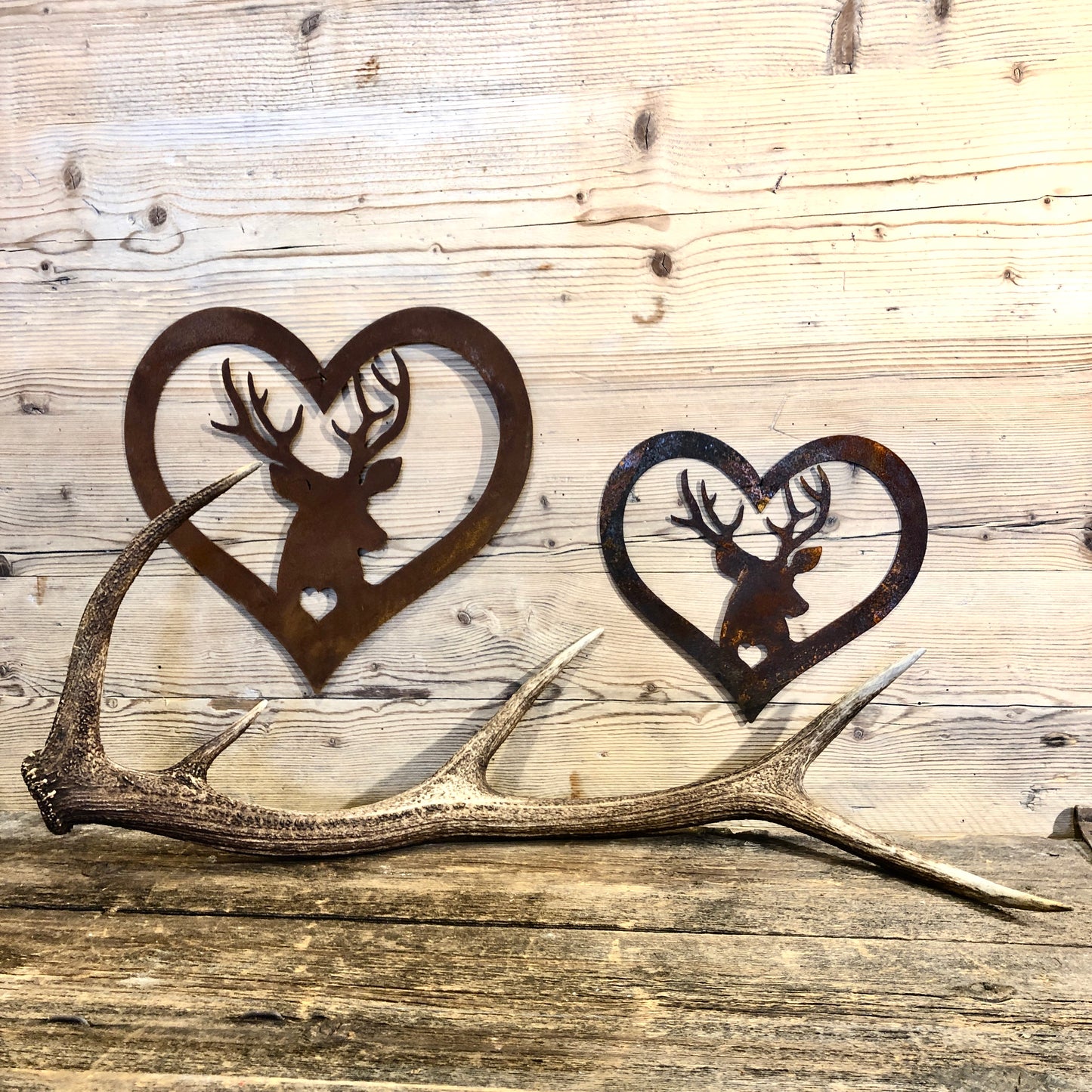 Cuore con cervo
