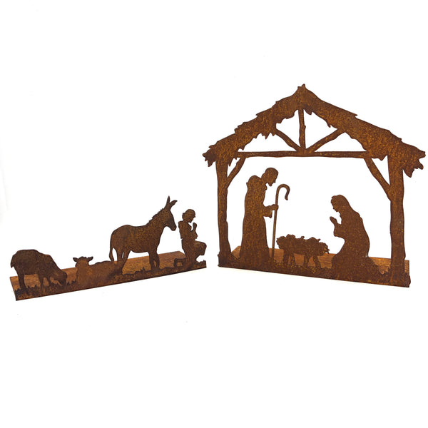 Animali del presepe in Corten
