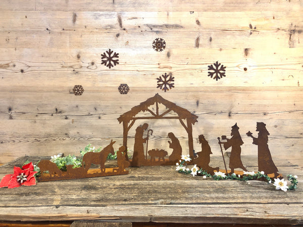 Animali del presepe in Corten