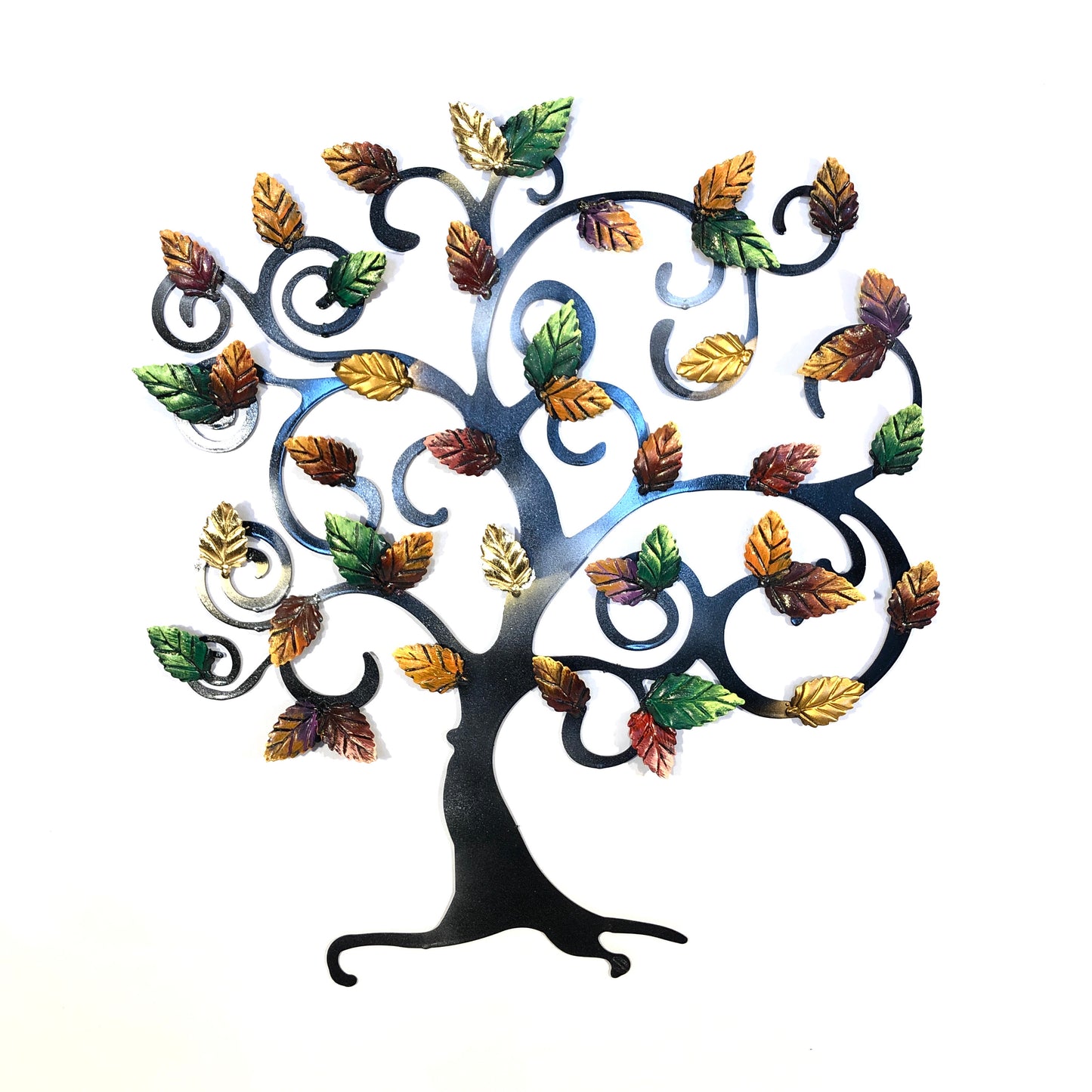 Tree of life with autumn and green beech leaves