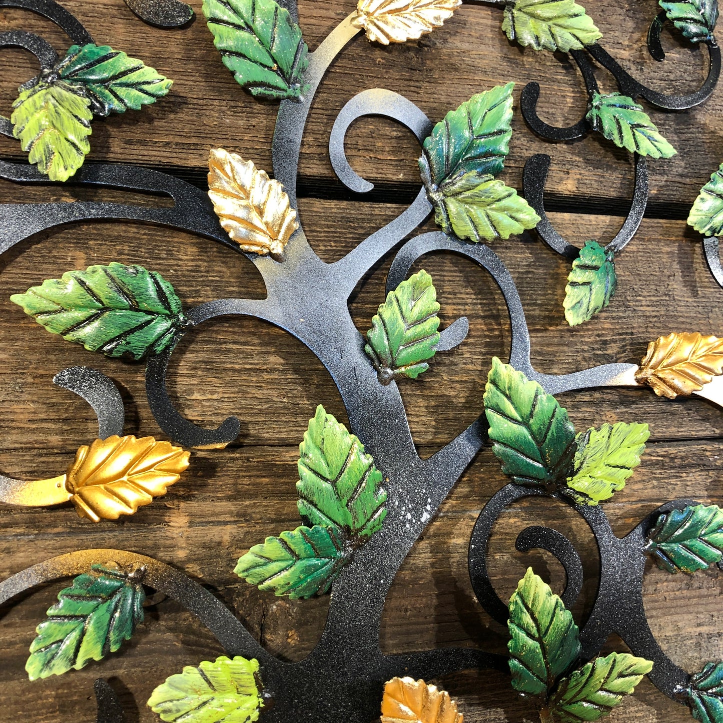 Tree of life with green beech leaves