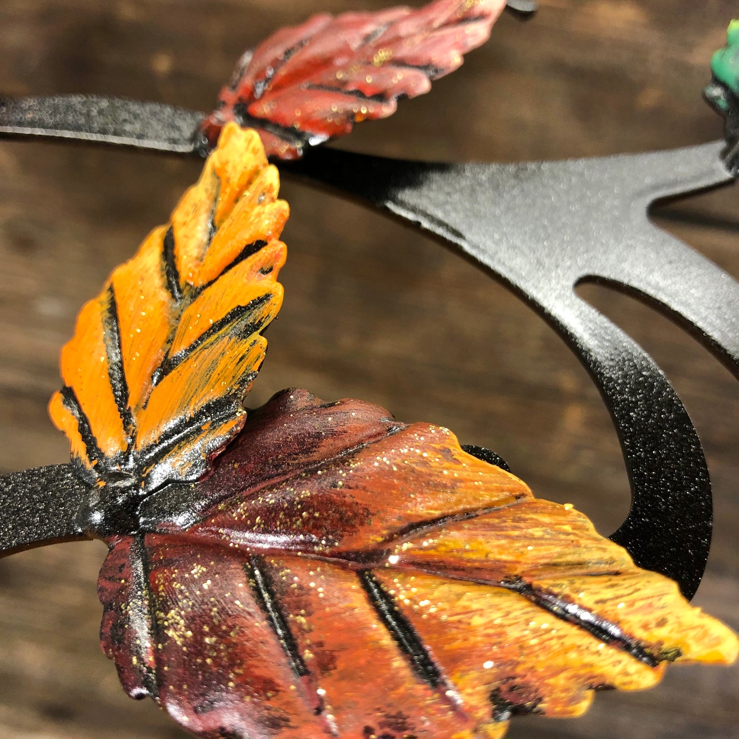 Tree of life with autumn and green beech leaves