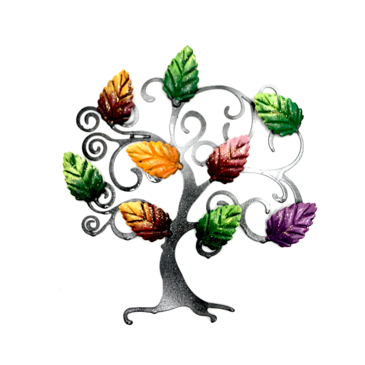 Tree of life with autumn and green beech leaves